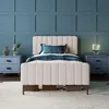 OKWISH Lit simple 90x200 - Lit rembourré avec cadre en bois Voir les images du produit 3