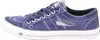 A side view of a blue Dockers sneaker on a white background. Voir les images du produit