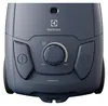 Close-up of the front panel of a blue Electrolux vacuum cleaner. Produktbild-Vorschau