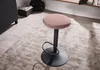 Tabouret de bar en velours rose sans dossier 58 - 79 cm, Voir les images du produit 5
