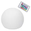 A white spherical LED lamp and a remote control are shown against a white background. Podgląd zdjęcia produktu