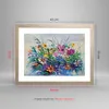 Gerahmtes Poster - Rahmen in heller Eiche - Blumen die Produktbild-Vorschau 5