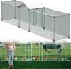 A collage showing a large chicken coop and a man with chickens in a smaller coop. Náhled obrázku produktu
