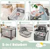 5 in 1 Reisebett Klappbar, 110 x 78 cm Beistellbett mit Produktbild-Vorschau 2