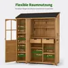 M MCombo Gartenschrank Holz mit 7 Ablagen&2 Schubladen, Produktbild-Vorschau 4