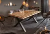 Massiver Esstisch BARRACUDA 180cm Teakholz inkl. Glasplatte Produktbild-Vorschau 4