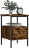 vidaXL Noční stolek Smoked Oak 34x36x50 cm výrobek ze dřeva Náhled obrázku produktu 7