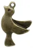 50 Vogel - Anhänger, Charm, 22 x 15 mm, bronze Produktbild-Vorschau
