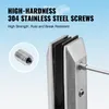 SucceBuy pince à verre 10 pièces support de rampe carré Voir les images du produit 6