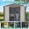 Metall Geräteschuppen Gerätehaus , 8x6FT Produktbild-Vorschau 3