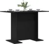 vidaXL Esstisch Schwarz Eichen-Optik 110 x 60 x 75 cm Produktbild-Vorschau 2