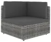 vidaXL Modułowa sofa narożna z rattanu w kolorze szarym Podgląd zdjęcia produktu 11