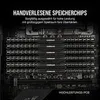 A close-up view of multiple RAM modules installed on a motherboard, with marketing text overlayed. Voir les images du produit