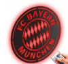 Lampada a LED decorazione da parete logo FC Bayern Monaco Anteprima dell’immagine prodotto 1