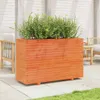 Möbel Pflanzkübel Wachsbraun 110x40x72 cm Massivholz Kiefer Produktbild-Vorschau 3
