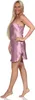Damen Negligé Satin Nachtkleid Reizwäsche mit Spitze; Produktbild-Vorschau 4