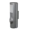 A silver motion-activated outdoor light. Produktbild-Vorschau