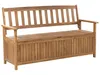 BELIANI 3-Sitzer Gartenbank Hellbrun Akazienholz 160 cm mit Produktbild-Vorschau 5