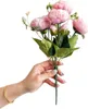 Camerazar Bouquet decorativo artificiale Peonia, rosa, 1pc Anteprima dell’immagine prodotto 11