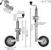 Kit Trucky roue d'appui pour remorque + 2x supports de Voir les images du produit 5