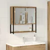 vidaXL Spiegelschrank Artisan-Eiche 60 x 16 x 60 cm Produktbild-Vorschau 2