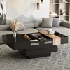 okwish Quadratischer Couchtisch Wohnzimmertisch mit Produktbild-Vorschau 1