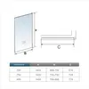 AICA Badewannenaufsatz 70x140cm 6mm NANO ESG-glas mit 45cm Produktbild-Vorschau 5