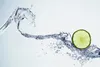 Wallario Poster - Limettenscheibe in spritzigem Wasser, Produktbild-Vorschau 1