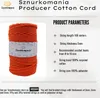 Bavlněná šňůra s jádrem 5 mm 100 m, příze macramé, šňůra Náhled obrázku produktu 4