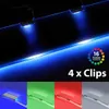 4 LED klipy RGB osvetlenie sklenených políc Sklenené hrany Náhľad obrázku produktu 5