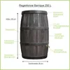 Regentonne Regenfass BARRIQUE 250 Liter braun Produktbild-Vorschau 2