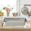 Relaxdays Auflaufform 3-teiliges Set aus Edelstahl, Bräter Produktbild-Vorschau 2