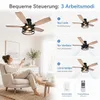 Ventilatore da soffitto Ø132 cm con luce e telecomando, Anteprima dell’immagine prodotto 9