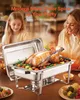 SucceBuy 8 Qt 4er-Pack rechteckiges Chafing Dish Buffet-Set Produktbild-Vorschau 2