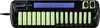 A black battery charger with multiple green batteries inserted, shown on a white background. Produktbild-Vorschau