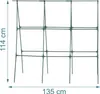 Relaxdays Supporto per cetrioli, forma a A, L: 114 x 135 Anteprima dell’immagine prodotto 4