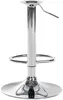 A chrome-plated bar stool base with a footrest ring and height adjustment lever. Podgląd zdjęcia produktu