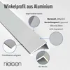 nielsen Aluminium Winkelprofil Silber matt eloxiert Produktbild-Vorschau 3