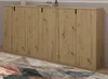 Sideboard "Line-Up" Eiche Kommode Mehrzweckschrank 183 x 99 Produktbild-Vorschau 1