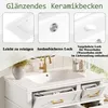 MODFU Badezimmerschrank mit Waschbecken aus Keramik und Produktbild-Vorschau 6