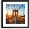 Gerahmtes Poster - Schwarzer Rahmen - New York Brücke - Produktbild-Vorschau 1
