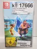 The image shows the front cover of a Nintendo Switch game case for "Asterix & Obelix XXL3". There are stickers on the case with product information and a barcode. Produktbild-Vorschau