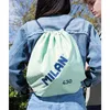 Milan Since 1918 String Rucksack Tasche Grün 42 x 34 x 0,7 Produktbild-Vorschau 2