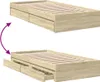 vidaXL Rám postele se zásuvkami Sonoma dub 100x200cm Náhled obrázku produktu 6