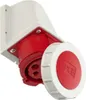 Enchufe fijo de 32A, 5 polos, 400V, color rojo, grado de Vista previa de la imagen del producto 2