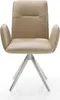DELIFE Esszimmerstuhl Vinja-Flex Mikrofaser Beige Vintage Produktbild-Vorschau 2