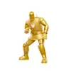 A golden Iron Man action figure is posed against a white background. Produktbild-Vorschau