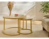CALICOSY - Lot de 2 Tables Basses Gigognes Rondes L70 cm - Voir les images du produit 5