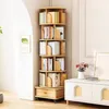6 Ebenen Drehbares Bücherregal, 360° Drehbares Rundregal Produktbild-Vorschau 2