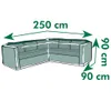 Prírodný obal na záhradný nábytok v tvare L 250x90x90 cm Náhľad obrázku produktu 3